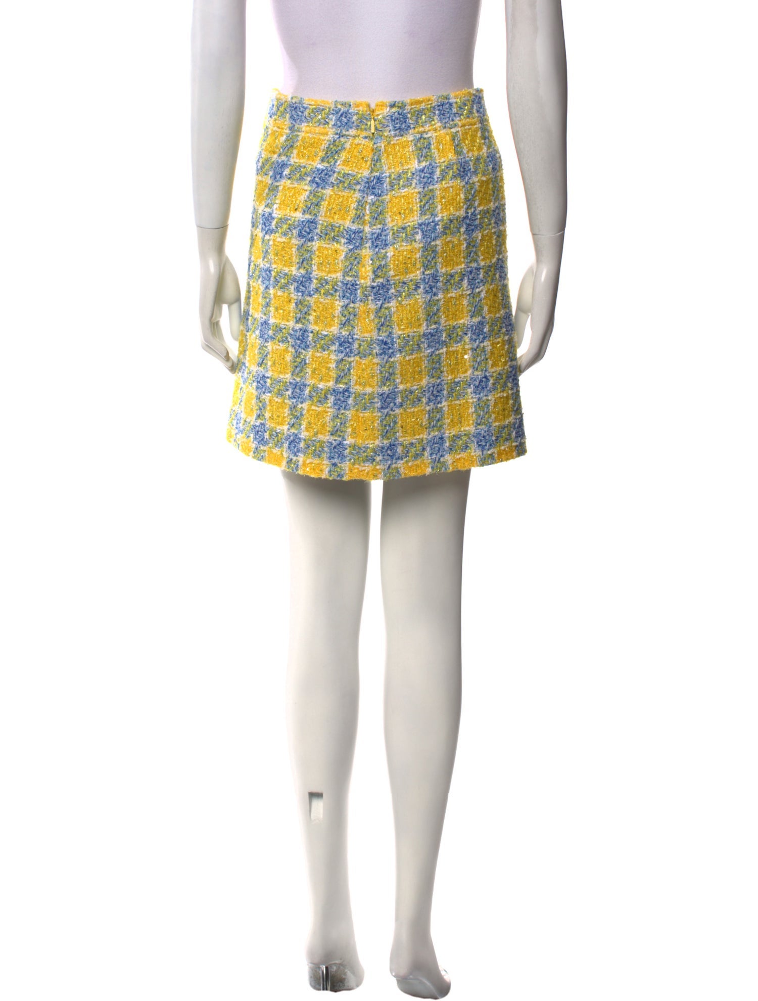 Gucci Plaid Print Mini Skirt